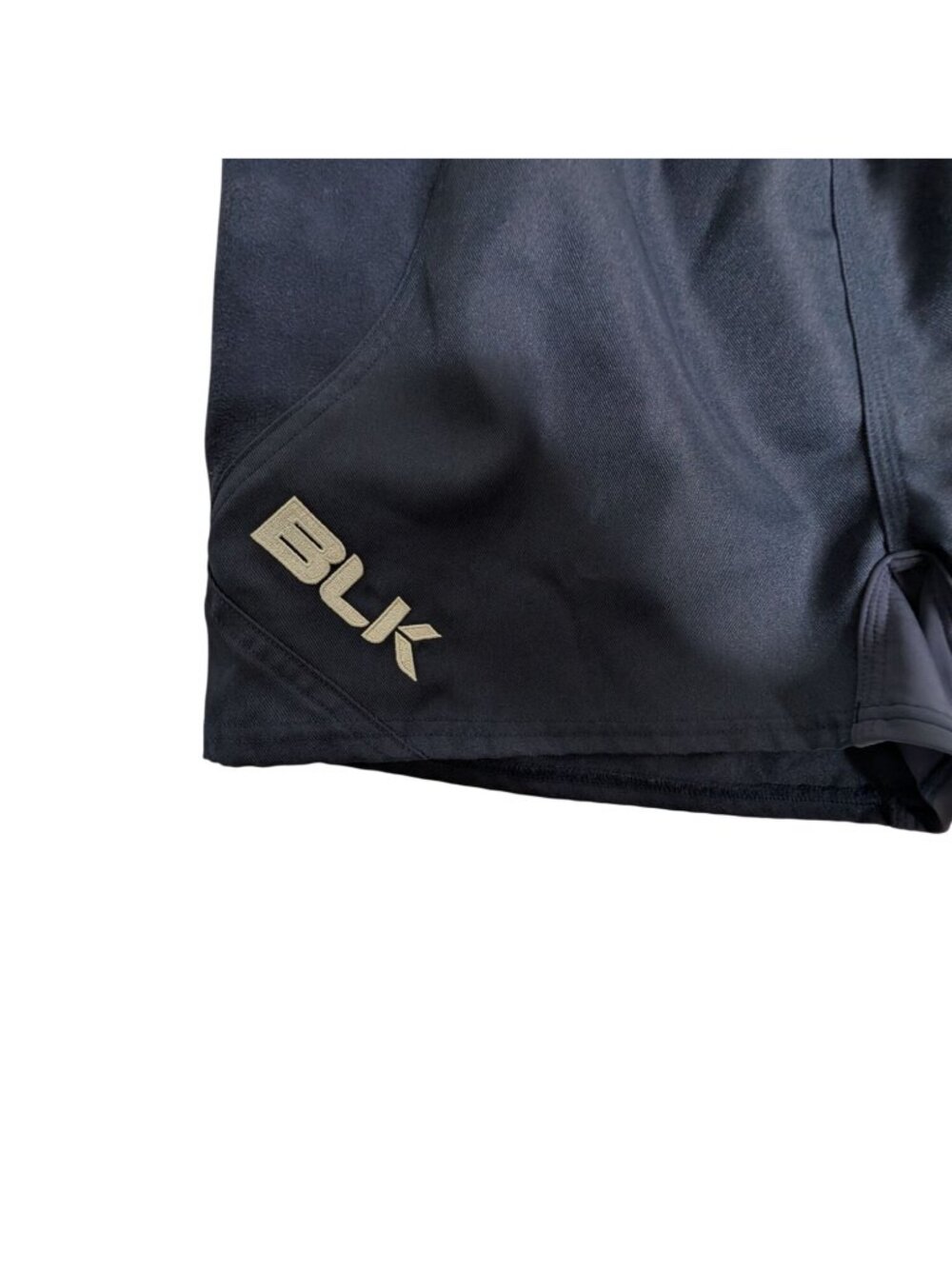 BLK T2 Mens Navy Rugby Shorts With Elastic Waistband Size L - Picture 9 of 11